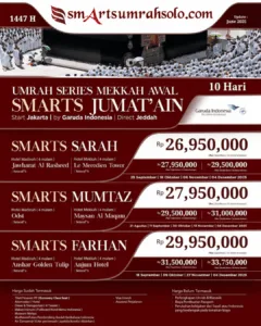 brosur dan harga smarts umrah